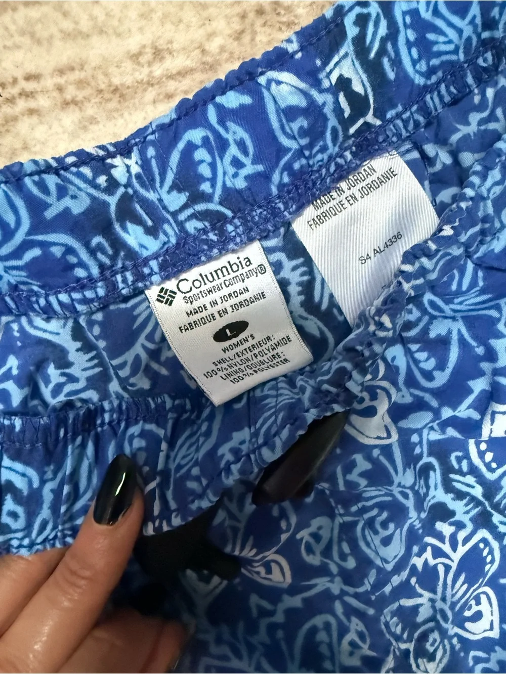Columbia Blue Floral Swim Trunks